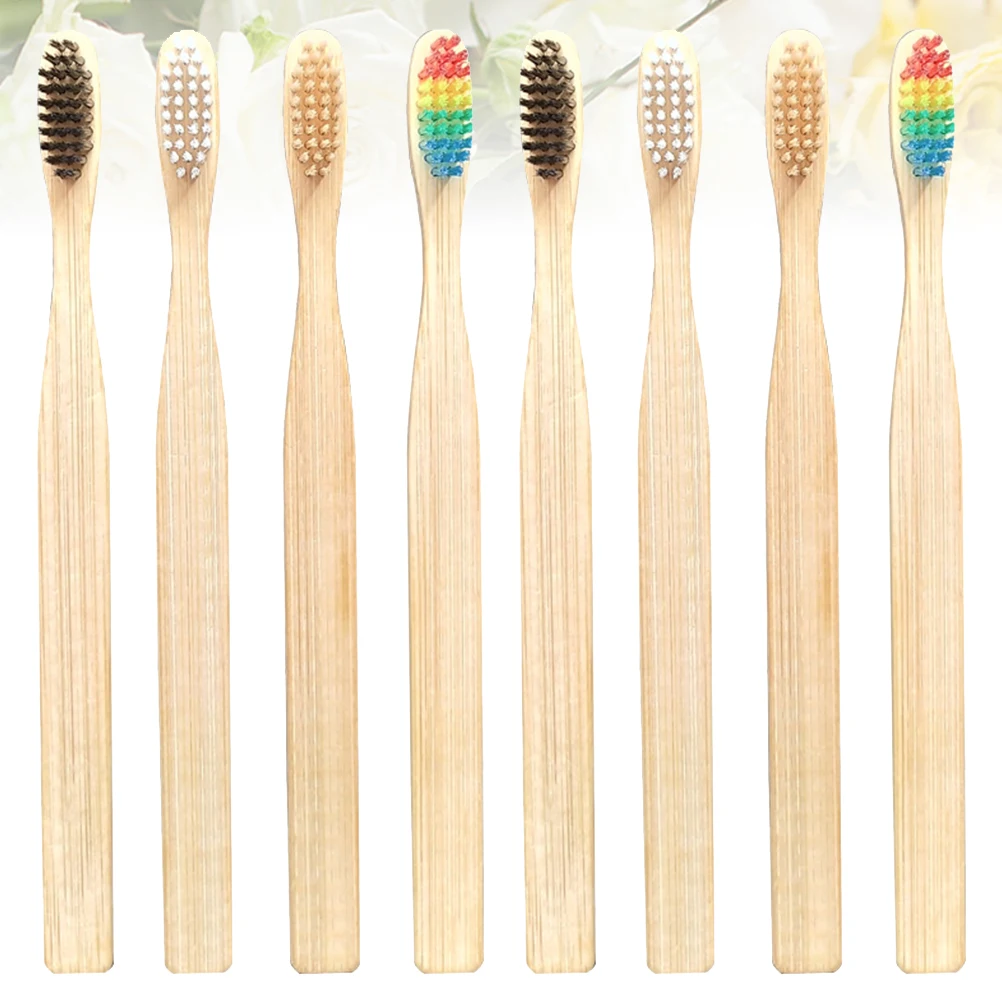 20pcs Bamboo Fiber Toothbrushes Eco-Friendly Biodegradable For Adults Colorful Handle Water-Absorbent Travel Outdoor Use
20pcs Bamboo Fiber Toothbrushes Eco-Friendly Biodegradable For Adults Colorful Handle Water-Absorbent Travel Outdoor Use