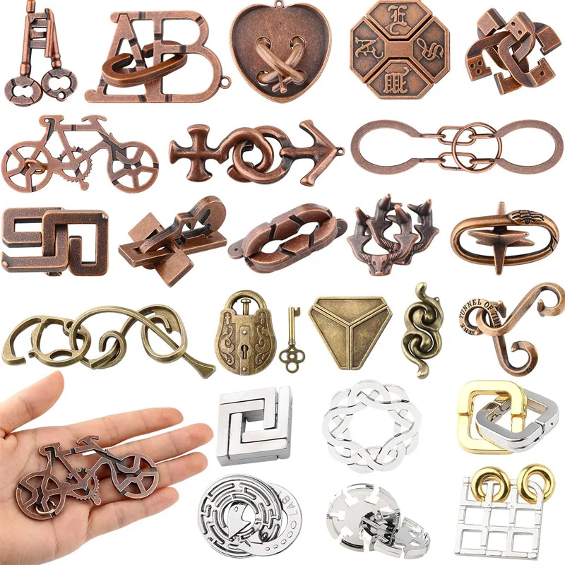 3PCS Classic IQ Metal Puzzle Set Brain Teasers For Adults Children Funny Gifts Magic Tricks Unloop Toys Juegos De Ingenio
3PCS Classic IQ Metal Puzzle Set Brain Teasers For Adults Children Funny Gifts Magic Tricks Unloop Toys Juegos De Ingenio