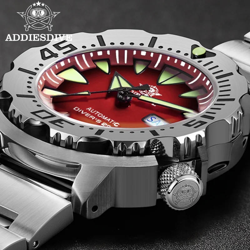 ADDIESDIVE AD2103 Brand 42MM Men NH36A Dive Watches with Week Steel Sapphire Glass Bezel Captain Willard Men's Monster Watch
ADDIESDIVE AD2103 Brand 42MM Men NH36A Dive Watches with Week Steel Sapphire Glass Bezel Captain Willard Men's Monster Watch