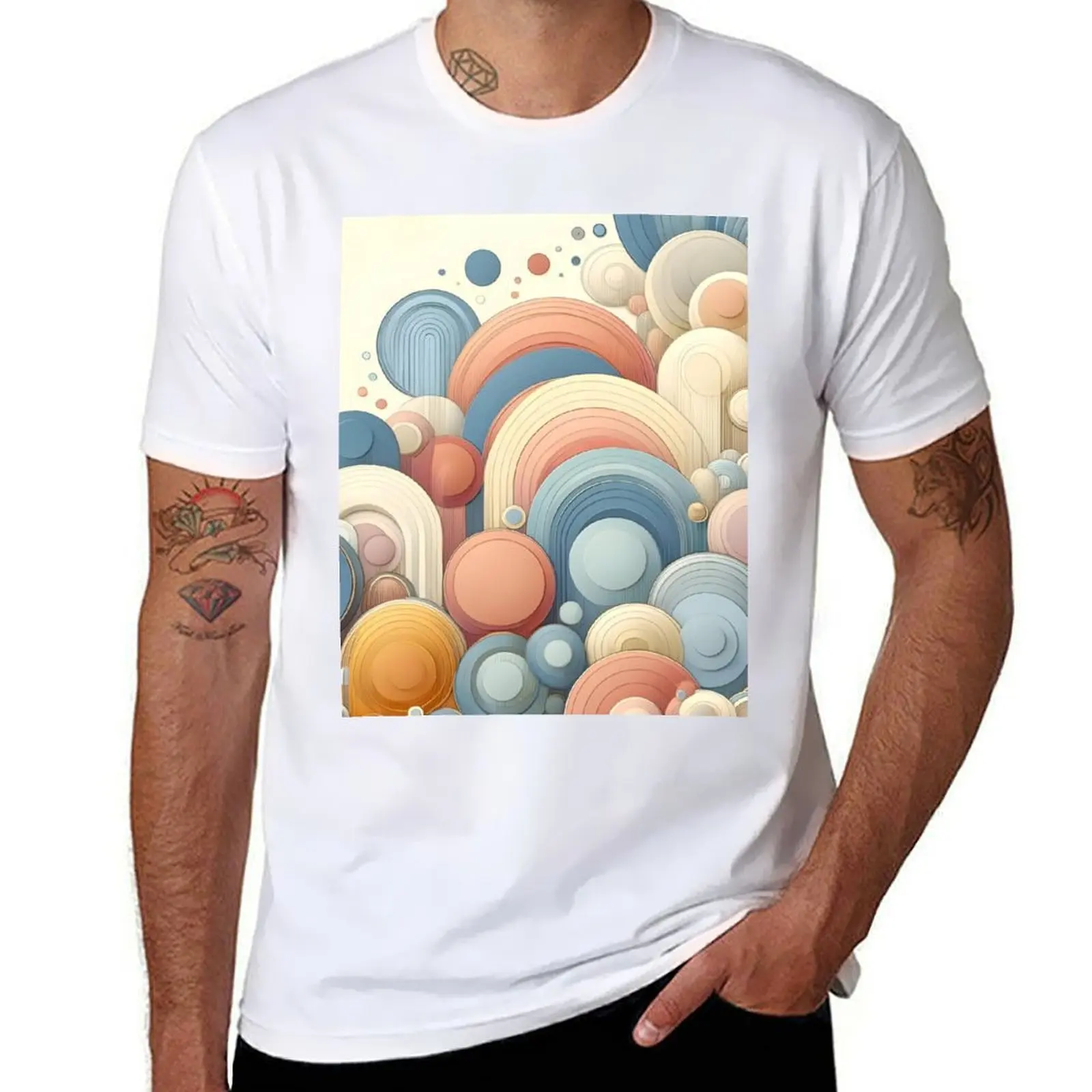 Serene Pastel Circles Art - Calming Geometric Wall Decor T-Shirt cotton t shirt man t shirts designer T-Shirt
Serene Pastel Circles Art - Calming Geometric Wall Decor T-Shirt cotton t shirt man t shirts designer T-Shirt