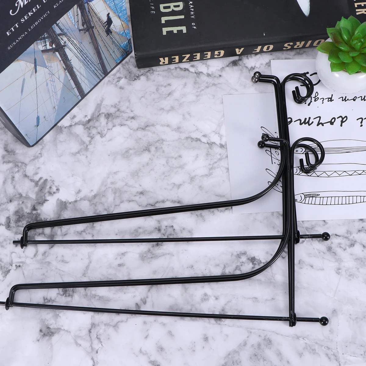 2pcs Black Wrought Iron Plate Bracket Desktop Dish Holder Decorate Crafts Display Rack for Home Decoration (12 Inch)
2pcs Black Wrought Iron Plate Bracket Desktop Dish Holder Decorate Crafts Display Rack for Home Decoration (12 Inch)