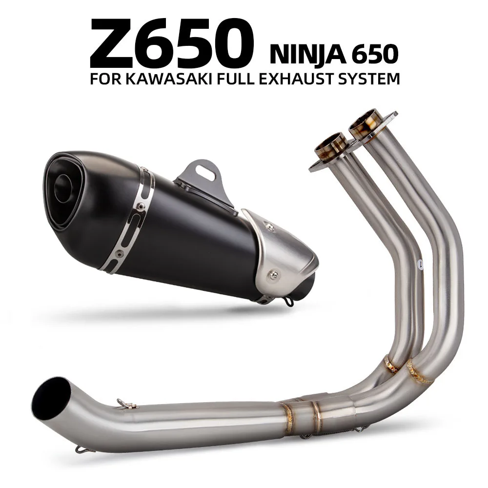 Motorcycle Exhaust Full System Manifold Headers Pipe Muffler With DB Killer For Kawasaki Ninja650 Z650 Ninja/Z 650 2017-2023
Motorcycle Exhaust Full System Manifold Headers Pipe Muffler With DB Killer For Kawasaki Ninja650 Z650 Ninja/Z 650 2017-2023
