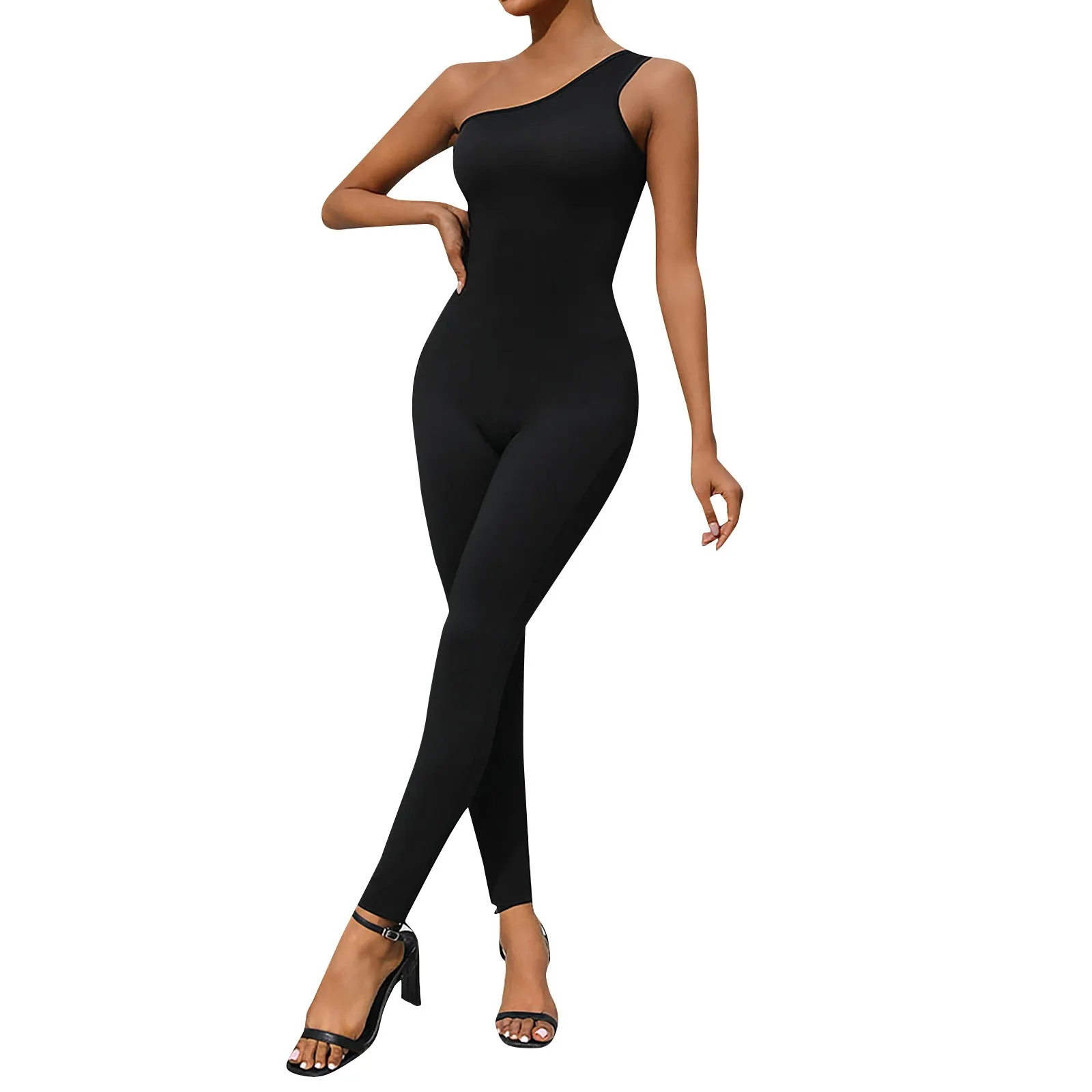 Women'S Summer Jumpsuits Fashion Casual Solid One Shoulder Leggings Jumpsuits Daily All-Match Sports Slim Fit Street Jumpsuits
Women'S Summer Jumpsuits Fashion Casual Solid One Shoulder Leggings Jumpsuits Daily All-Match Sports Slim Fit Street Jumpsuits