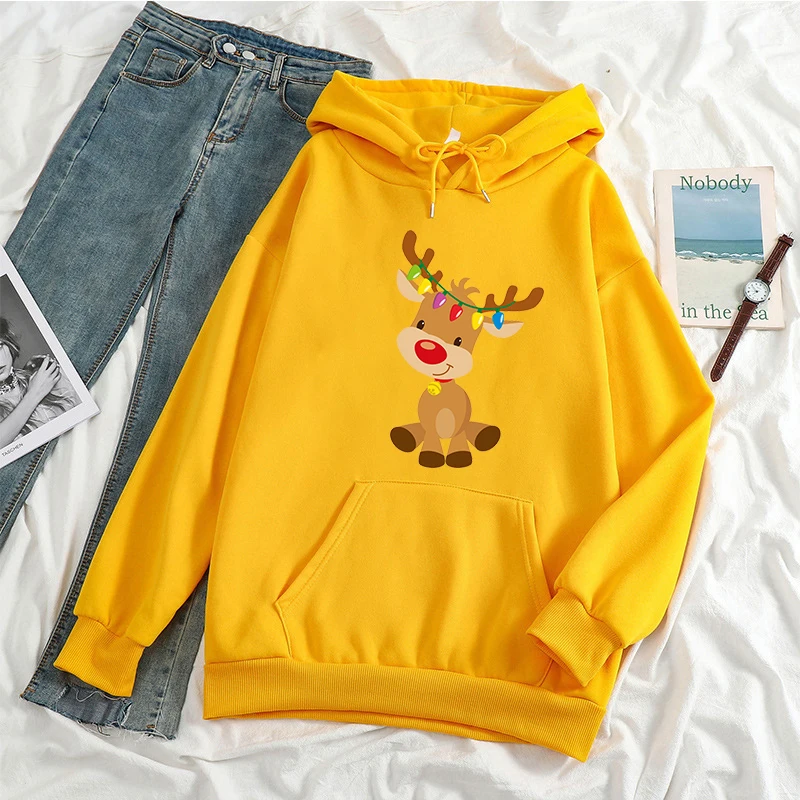 Kawaii Elk Women Christmas Fashion Hoodies Cute Cartoon Print Top Xmas Party Clothes Boy Girl Gifts Oversized Hooded Sweatshirts
Kawaii Elk Women Christmas Fashion Hoodies Cute Cartoon Print Top Xmas Party Clothes Boy Girl Gifts Oversized Hooded Sweatshirts