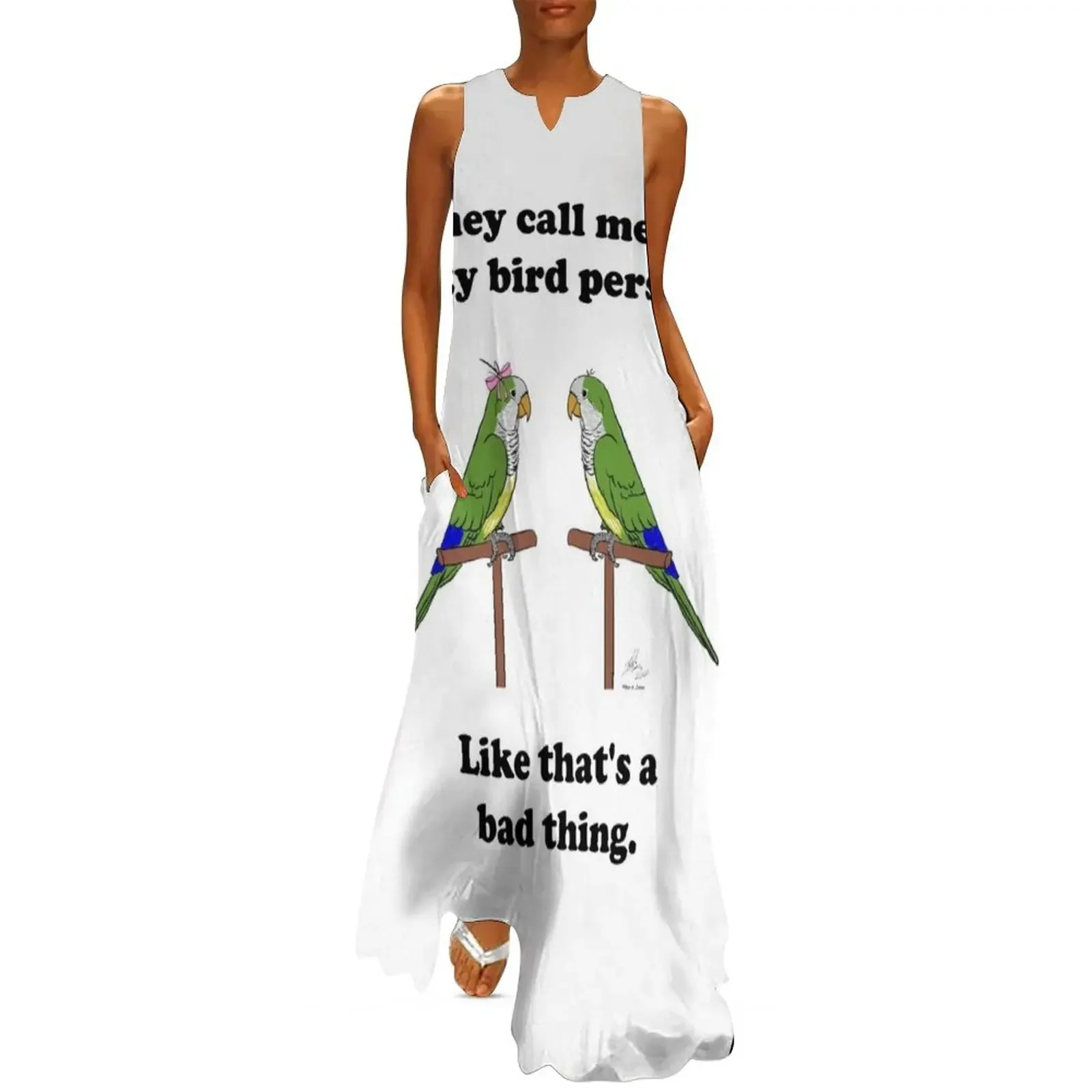 Crazy Bird Person with Quaker Parrots Long Dress dress summer Womens dresses evening dresses luxury 2025 Dress
Crazy Bird Person with Quaker Parrots Long Dress dress summer Womens dresses evening dresses luxury 2025 Dress