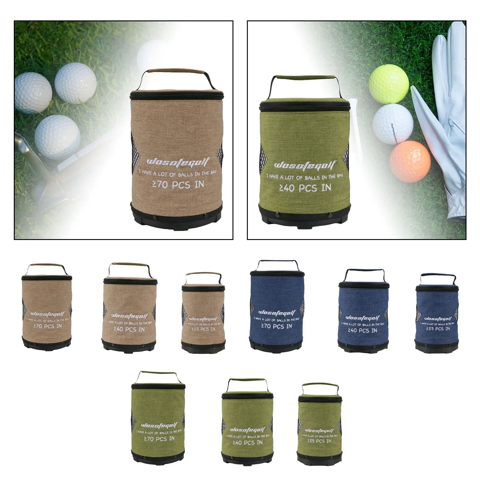 Golf Ball Bag PVC Carrier with Handle Zipper Case Portable Sturdy Multipurpose Container for Outdoor Sports Golf Accessory
Golf Ball Bag PVC Carrier with Handle Zipper Case Portable Sturdy Multipurpose Container for Outdoor Sports Golf Accessory