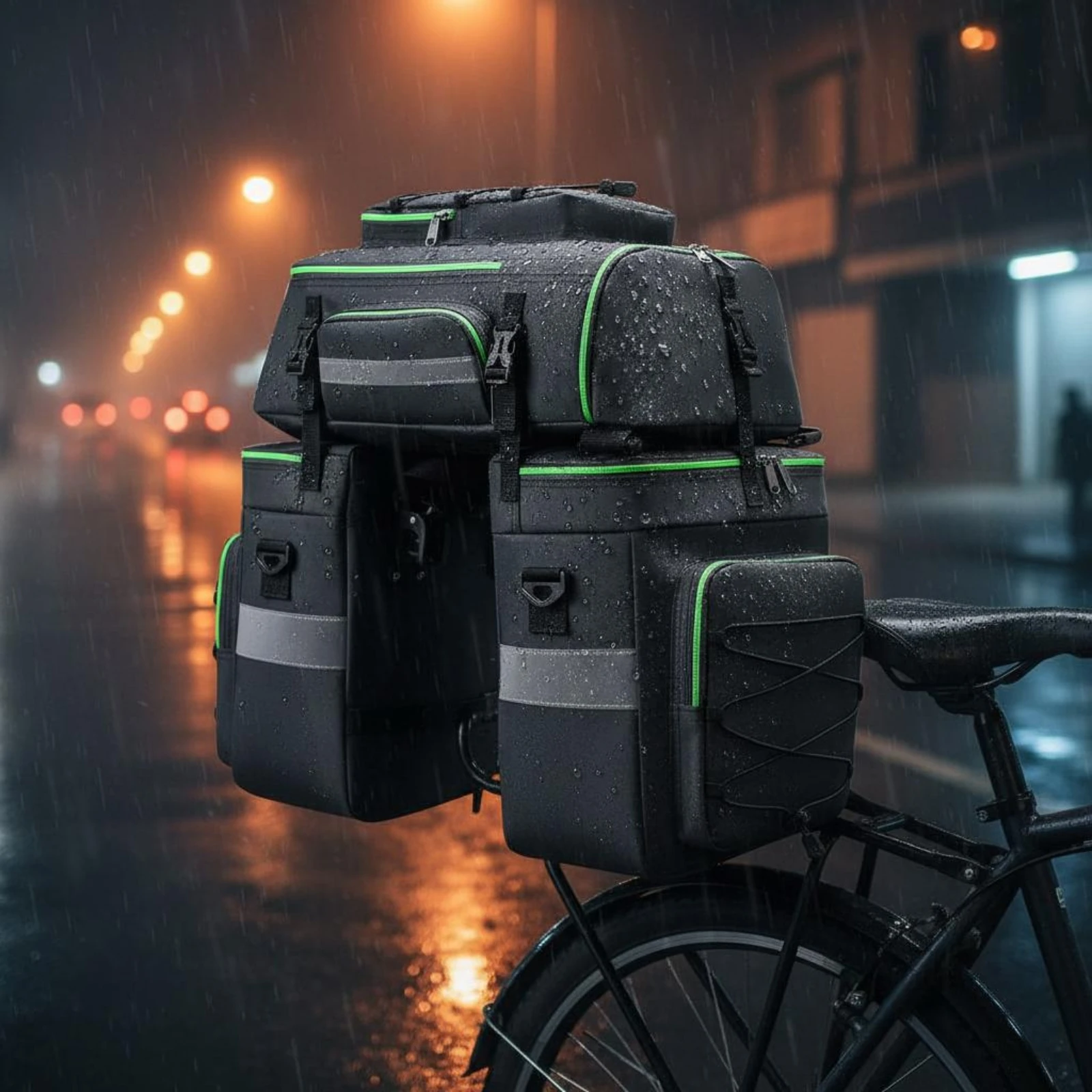 3 in 1 Two-Wheeler Pannier Set Water Water-Resistant Detachable Bike Rear Rack Bag Transformable Bike Backpack Pannier
3 in 1 Two-Wheeler Pannier Set Water Water-Resistant Detachable Bike Rear Rack Bag Transformable Bike Backpack Pannier