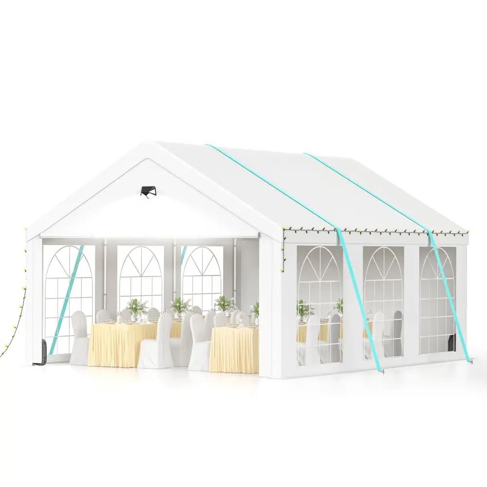 20x20FT Heavy Duty Canopy Tent Removable Sidewalls Waterproof Patio Wedding BBQ, Customized
20x20FT Heavy Duty Canopy Tent Removable Sidewalls Waterproof Patio Wedding BBQ, Customized