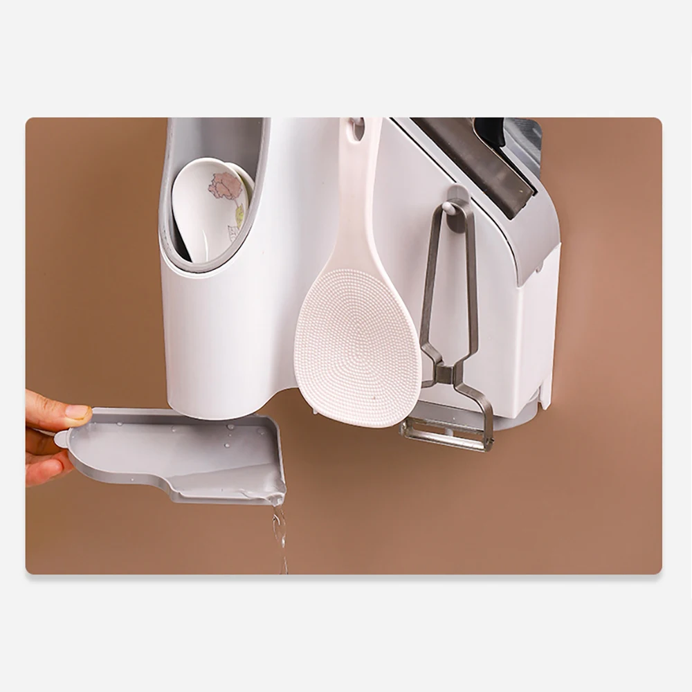 Multi Function Utensil Holder Knife Block Flatware Drainer Storage Box Knife Fork Spoon Rice Home Supplies Storage Box-ABGL 
Multi Function Utensil Holder Knife Block Flatware Drainer Storage Box Knife Fork Spoon Rice Home Supplies Storage Box-ABGL