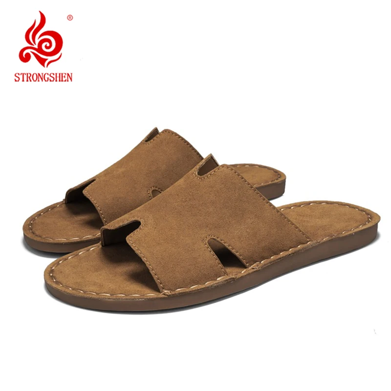 Men Gladiators Suede Lace-up Flat Slippers Big Size 38-48 Handmade Leather Casual Open Toe Slides Summer Beach Outdoor Shoes
Men Gladiators Suede Lace-up Flat Slippers Big Size 38-48 Handmade Leather Casual Open Toe Slides Summer Beach Outdoor Shoes
