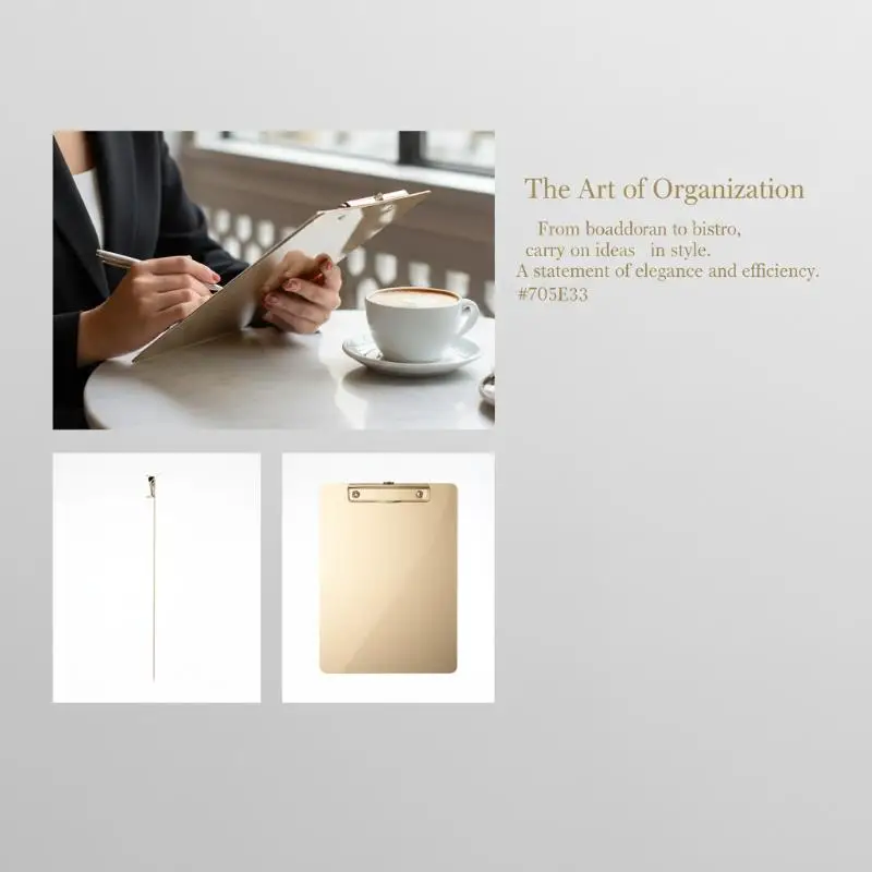 Stainless Steel Golden Clipboard for Efficient Document Handling in Hospital Office and School Settings
Stainless Steel Golden Clipboard for Efficient Document Handling in Hospital Office and School Settings
