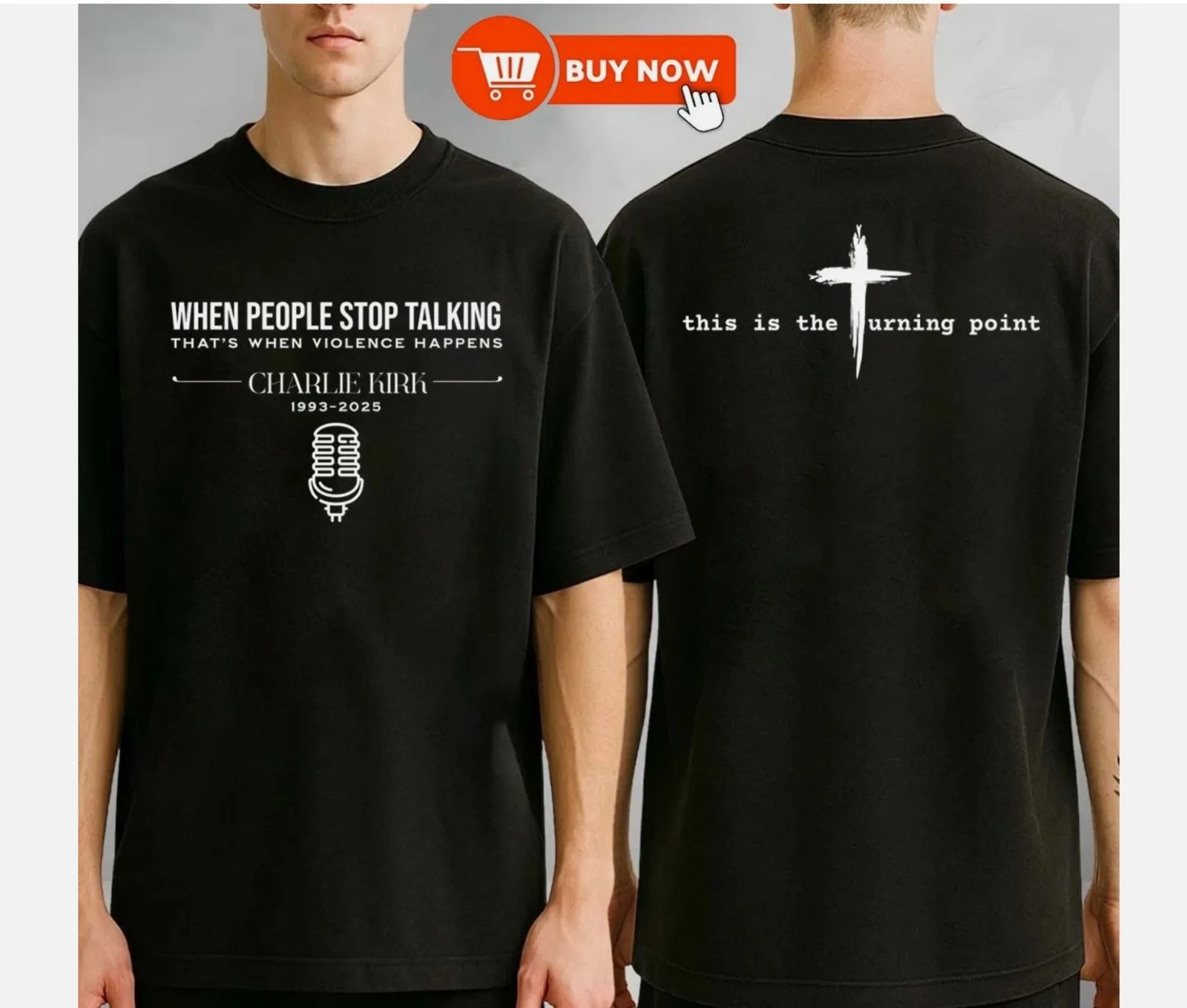 Charlie Kirk Freedom When People Stop Talking 1993-2025 TShirt
Charlie Kirk Freedom When People Stop Talking 1993-2025 TShirt