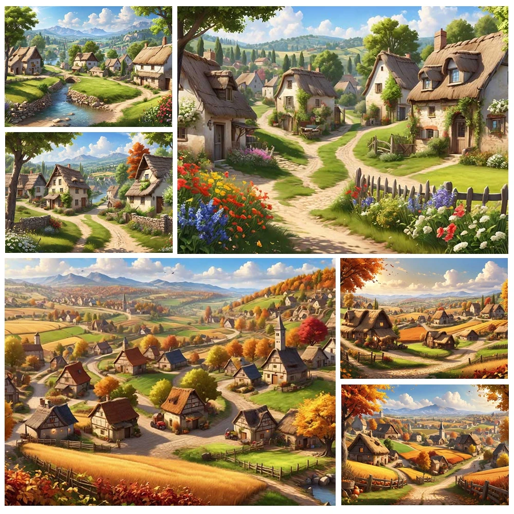 MOON.QG Autumn Rural Backdrops Cottages Streams Town Backgrounds For Photographs Baby Shower Photo Booth Kids Props Photozone
MOON.QG Autumn Rural Backdrops Cottages Streams Town Backgrounds For Photographs Baby Shower Photo Booth Kids Props Photozone