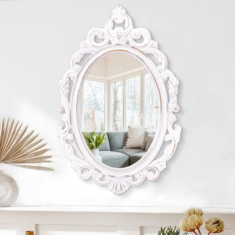 Mirror Oval Baroque Style Vintage Mirrors for Wall Wooden Hanging Arendahl Traditional Mirror Decorative for Bathroom Bedroom Li
Mirror Oval Baroque Style Vintage Mirrors for Wall Wooden Hanging Arendahl Traditional Mirror Decorative for Bathroom Bedroom Li