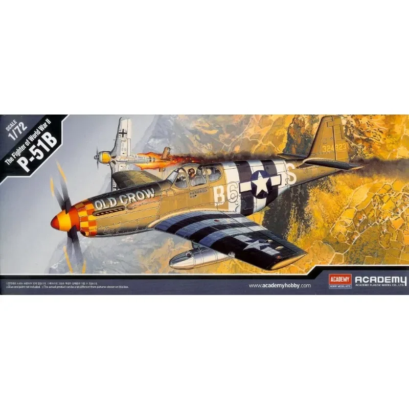 Academy Scale Model Kit 12464 US P-51B Mustang Fighter 1/72
Academy Scale Model Kit 12464 US P-51B Mustang Fighter 1/72