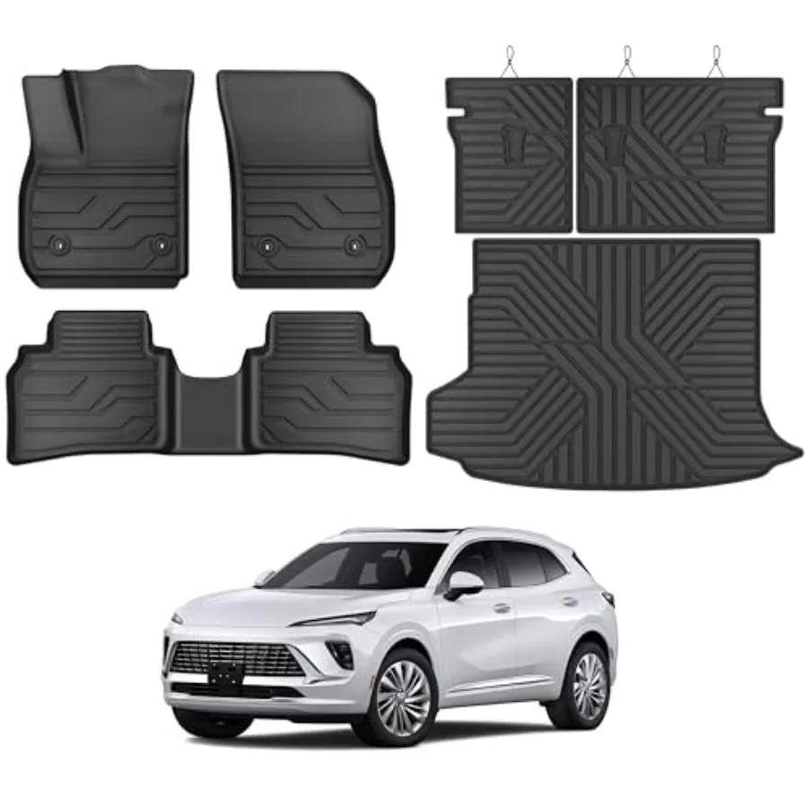 Floor Mats for 2021-2025 2026 Buick Envision, All Weather TPE Protection Floor Liners Full Set Car Mats Accessories, Front 2nd
Floor Mats for 2021-2025 2026 Buick Envision, All Weather TPE Protection Floor Liners Full Set Car Mats Accessories, Front 2nd