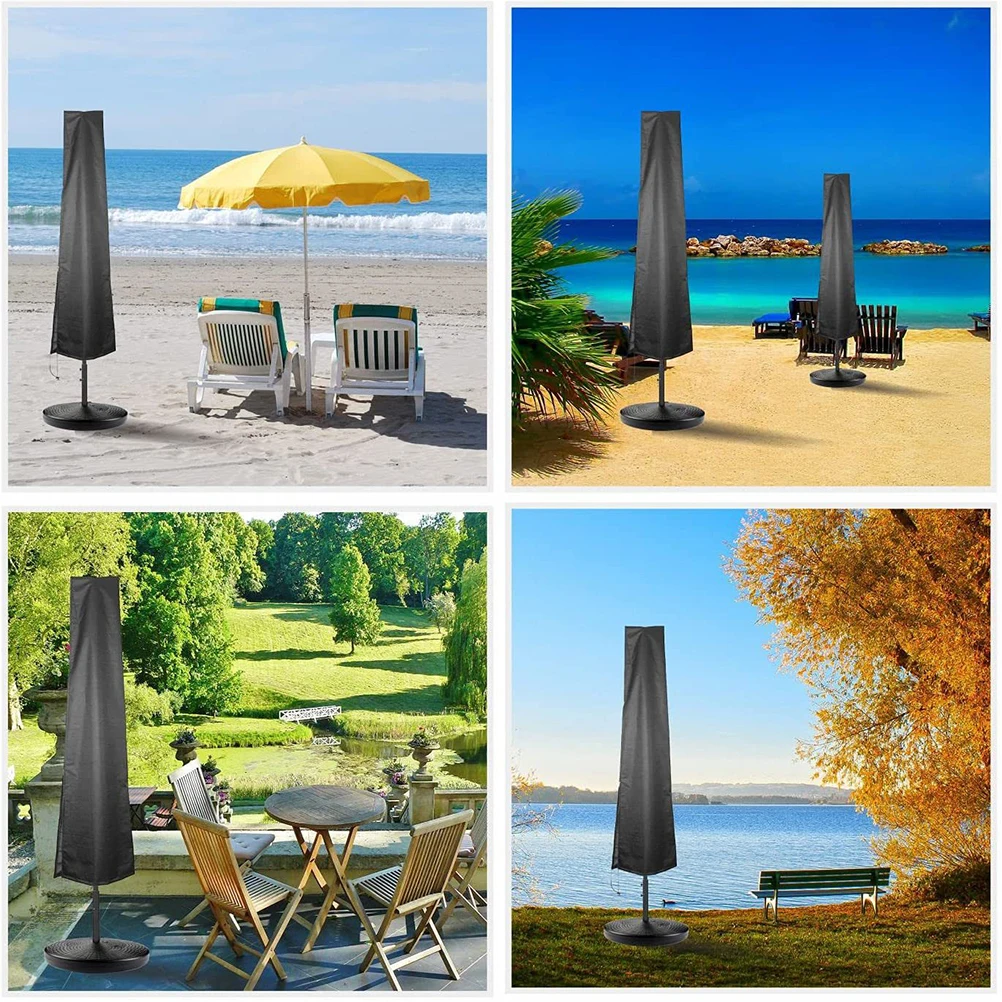 Outdoor Umbrella Rain Cover Large Zipper Black Oxford Cloth Sun Protection Waterproof Parasol Covers Garden Patio Protector
Outdoor Umbrella Rain Cover Large Zipper Black Oxford Cloth Sun Protection Waterproof Parasol Covers Garden Patio Protector