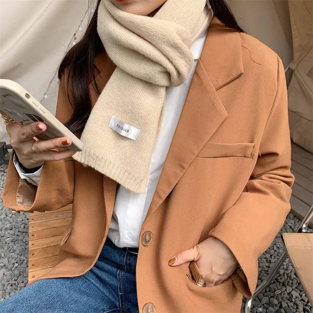 Korean Style Winter Knitted Color Scarf Thick Warm Wool Neck Warmer Student Girl Shoulder Shawl Versatile Warmth Accessory
Korean Style Winter Knitted Color Scarf Thick Warm Wool Neck Warmer Student Girl Shoulder Shawl Versatile Warmth Accessory