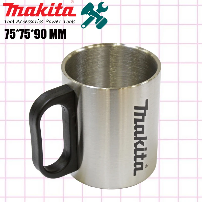 Makita Coffee Cup Double Layer Stainless Steel Portable Mini Gift 75*75*90MM Scald Heat Insulation Office Cup KF00000020
Makita Coffee Cup Double Layer Stainless Steel Portable Mini Gift 75*75*90MM Scald Heat Insulation Office Cup KF00000020