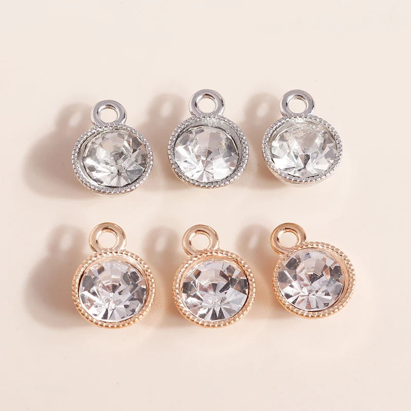 20pcs 10x13mm Cute Mini Crystal Round Charms Pendants for Jewelry Making Necklaces Earrings Bracelets DIY Crafts Accessories
20pcs 10x13mm Cute Mini Crystal Round Charms Pendants for Jewelry Making Necklaces Earrings Bracelets DIY Crafts Accessories