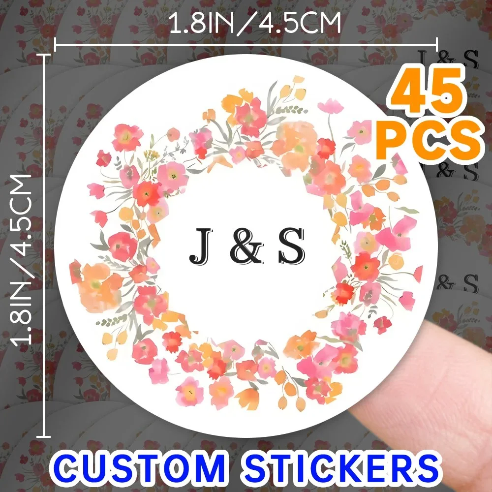 Custom round Stickers Personalized Gift Tags Flower Decorative Wedding Party Birthday Packaging Supplies
Custom round Stickers Personalized Gift Tags Flower Decorative Wedding Party Birthday Packaging Supplies