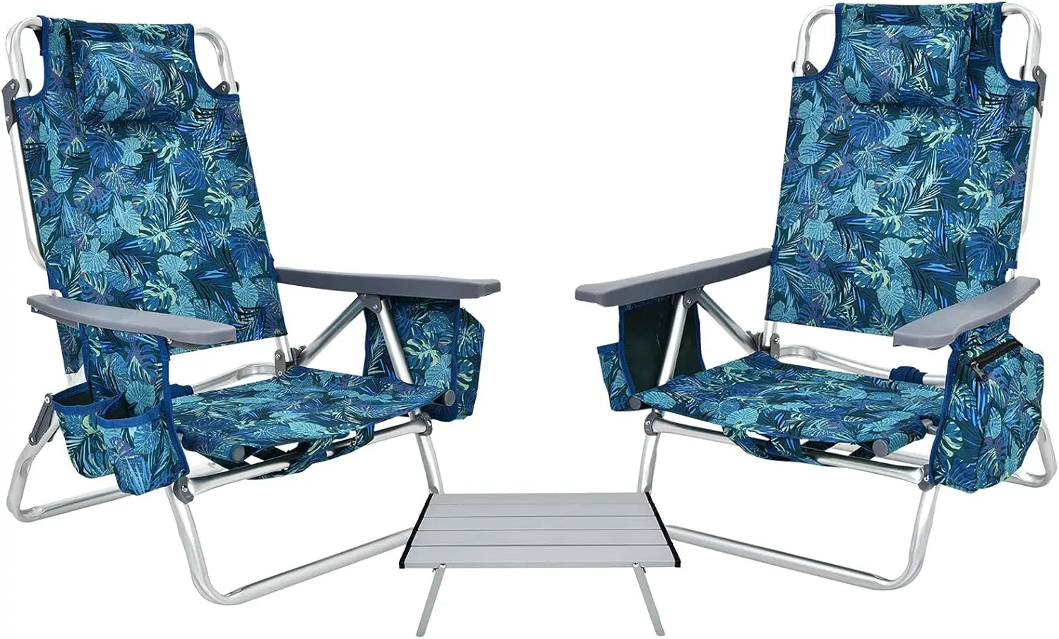 Beach Chairs, 2-Pack Backpack Camping Chair with Armrest, Cooler Bag, Cup Holder, Towel Bar & Side Pockets, Sunbath Sling Tannin
Beach Chairs, 2-Pack Backpack Camping Chair with Armrest, Cooler Bag, Cup Holder, Towel Bar & Side Pockets, Sunbath Sling Tannin