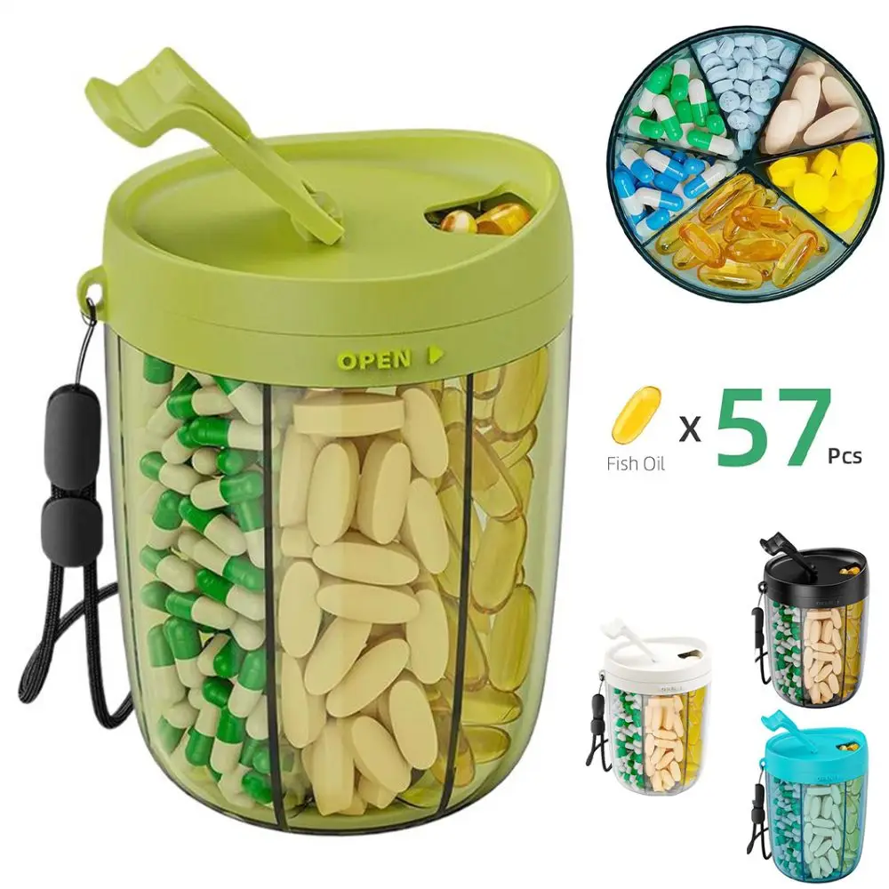 Transparent Pill Storage Containers Sealing 6 Grids Pill Dispenser Bottle Moisture-proof Pill Supplement Organizer Bottle
Transparent Pill Storage Containers Sealing 6 Grids Pill Dispenser Bottle Moisture-proof Pill Supplement Organizer Bottle