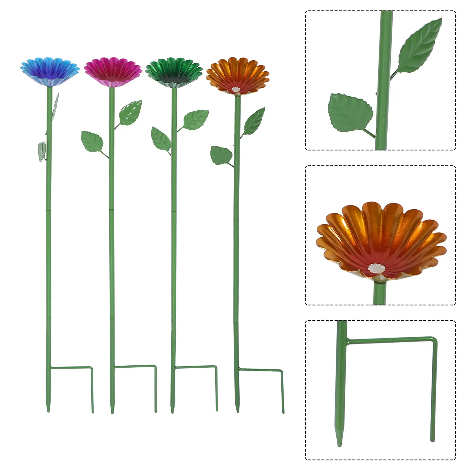 Набор из 4 уличных поилок для колибри в форме цветка с креплением на грунт для сада и газона, инструмент для кормления птиц
Набор из 4 уличных поилок для колибри в форме цветка с креплением на грунт для сада и газона, инструмент для кормления птиц