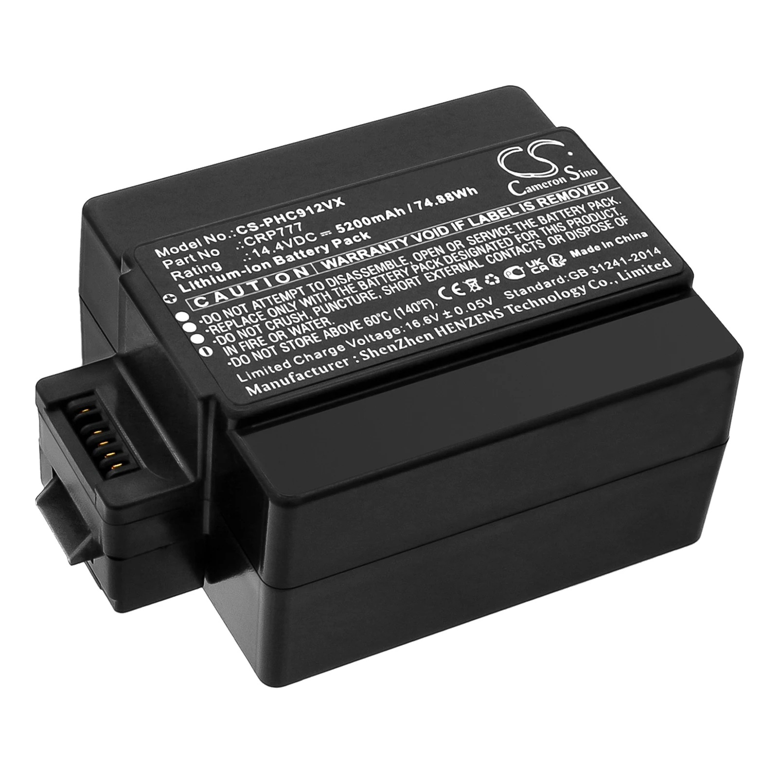 CS Replacement Battery For Philips CRP777, CRP777/01, CRP781, FC9910/01/A, HomeRun FC9910, HomeRun FC9910/01/B CRP777 5200mAh
CS Replacement Battery For Philips CRP777, CRP777/01, CRP781, FC9910/01/A, HomeRun FC9910, HomeRun FC9910/01/B CRP777 5200mAh