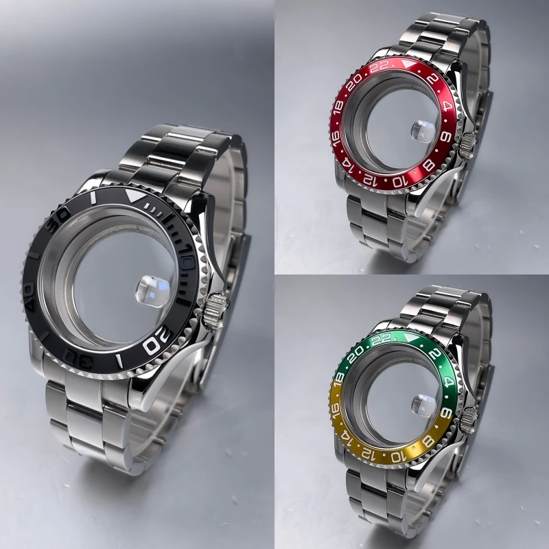NH35 Case Two-Way Rotating Bezel 40mm YM Design Stainless Steel Rubber Strap Sapphire Glass NH35 NH36 NH34 Movement Watch Case
NH35 Case Two-Way Rotating Bezel 40mm YM Design Stainless Steel Rubber Strap Sapphire Glass NH35 NH36 NH34 Movement Watch Case
