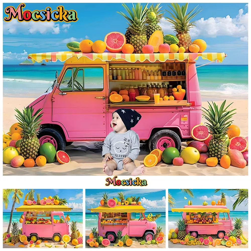 Mocsicka Summer Beach Backdrops Photography Baby Child Birthday Background Pink Fruit Cart Ocean Wedding Decors Studio Photocall
Mocsicka Summer Beach Backdrops Photography Baby Child Birthday Background Pink Fruit Cart Ocean Wedding Decors Studio Photocall