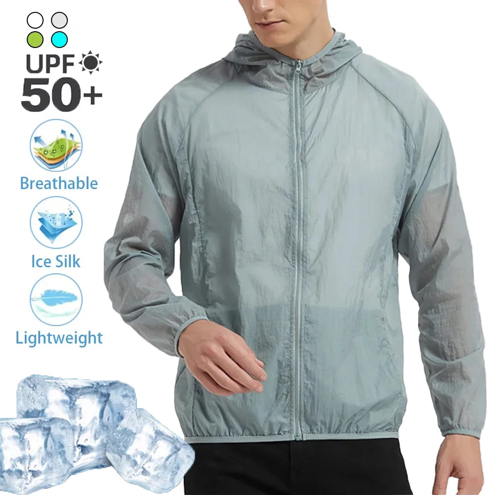Summer Men's Sun Protection Clothing Ice Silk Hooded Lightweight Jacket Outdoor Anti-ultraviolet Breathable Skin Coat
Summer Men's Sun Protection Clothing Ice Silk Hooded Lightweight Jacket Outdoor Anti-ultraviolet Breathable Skin Coat