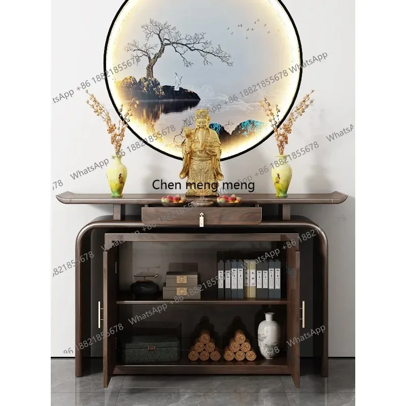 RR New Chinese-style offering table incense table for household use Solid wood Buddhist hall Guanyin Guangong Gongtai shrine
RR New Chinese-style offering table incense table for household use Solid wood Buddhist hall Guanyin Guangong Gongtai shrine