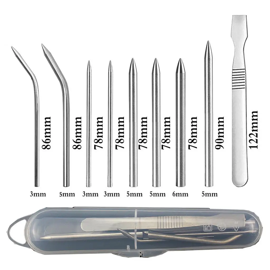 Paracord Lacing Smoothing Tool Set Stainless Steel and Storage Box for Bracelet and Rope DIY
Paracord Lacing Smoothing Tool Set Stainless Steel and Storage Box for Bracelet and Rope DIY