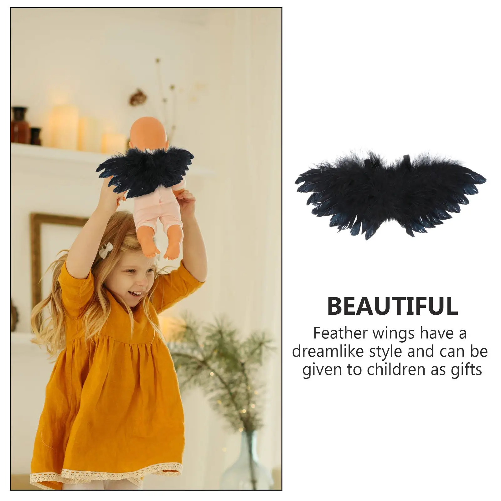 1Pcs DIY Angel Wings Ornament Premium Material Exquisite Realistic Small Wing Decoration for Costumes Parties Home Decor
1Pcs DIY Angel Wings Ornament Premium Material Exquisite Realistic Small Wing Decoration for Costumes Parties Home Decor