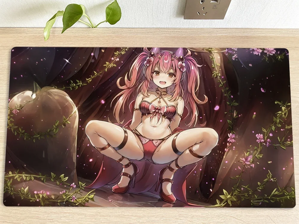 YuGiOh Girl Table Playmat Traptrix Mantis TCG CCG Mat Trading Card Game Mat Mouse Pad Gaming Play Mat 60x35cm Free Bag 
YuGiOh Girl Table Playmat Traptrix Mantis TCG CCG Mat Trading Card Game Mat Mouse Pad Gaming Play Mat 60x35cm Free Bag