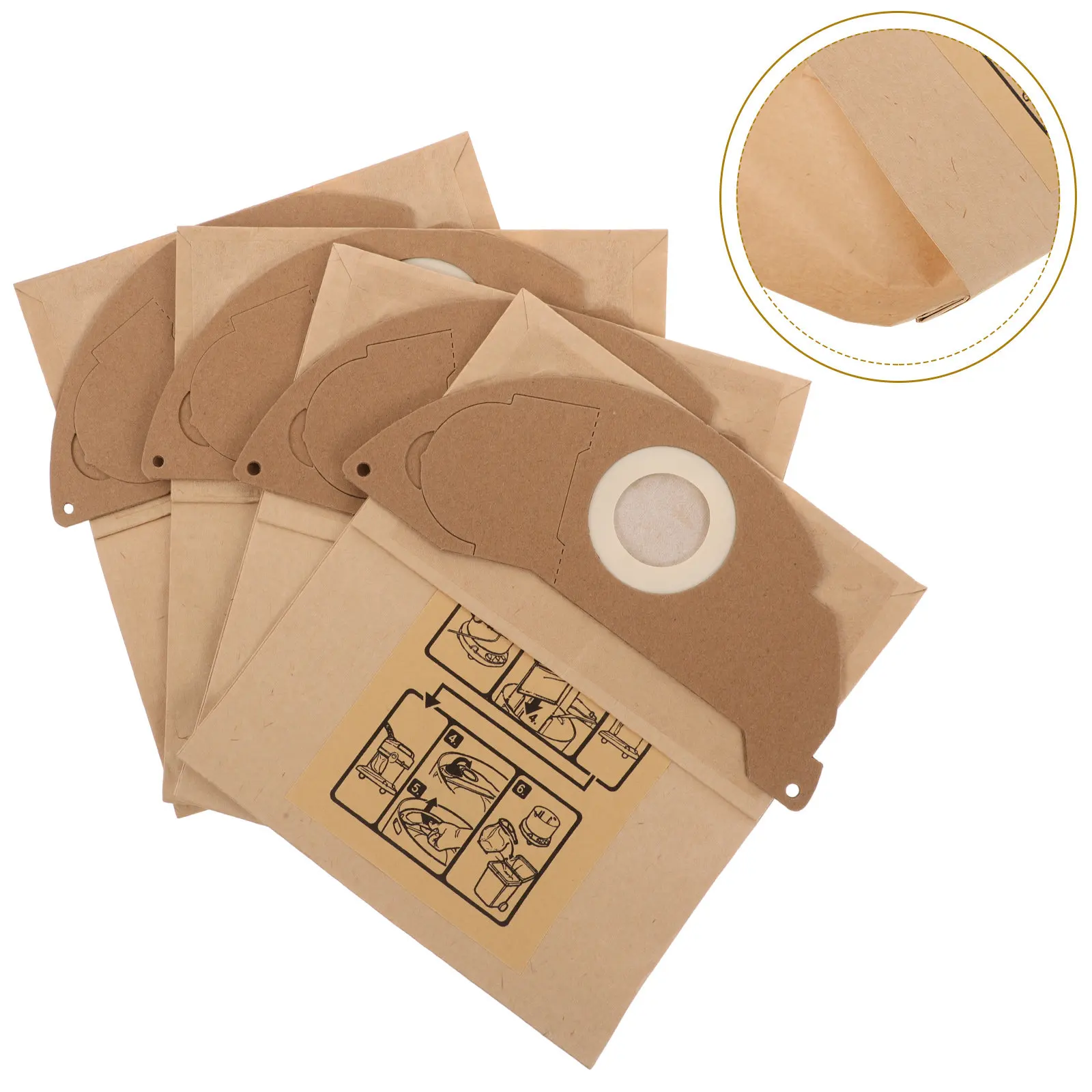 4Pcs Vacuum Cleaner Dust Bags Replacement Sturdy Lightweight Vacuum Garbage Collecting Bags Compatible for Chrcher A2 S2500
4Pcs Vacuum Cleaner Dust Bags Replacement Sturdy Lightweight Vacuum Garbage Collecting Bags Compatible for Chrcher A2 S2500