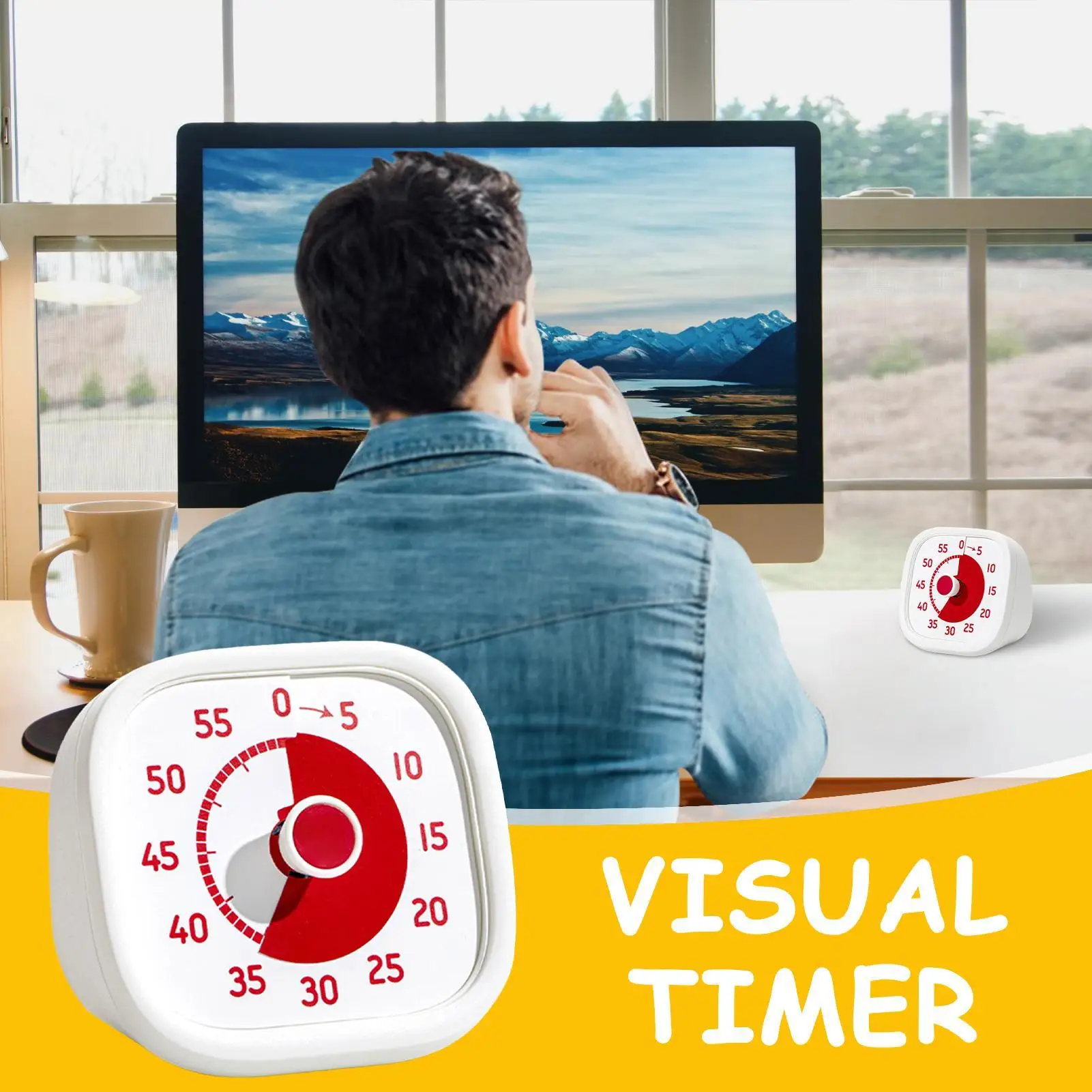 Timer For Kids 60-Minute Toddler Timer Silent Time Management Tool Clock Watch For Students Adults Teachers Work Cooking School 
Timer For Kids 60-Minute Toddler Timer Silent Time Management Tool Clock Watch For Students Adults Teachers Work Cooking School
