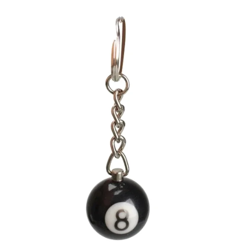 Fashion Creative Billiard Pool Keychain Table Ball Key Ring Lucky Black No.8 Key Chain 25mm Resin Ball Jewelry Gift
Fashion Creative Billiard Pool Keychain Table Ball Key Ring Lucky Black No.8 Key Chain 25mm Resin Ball Jewelry Gift