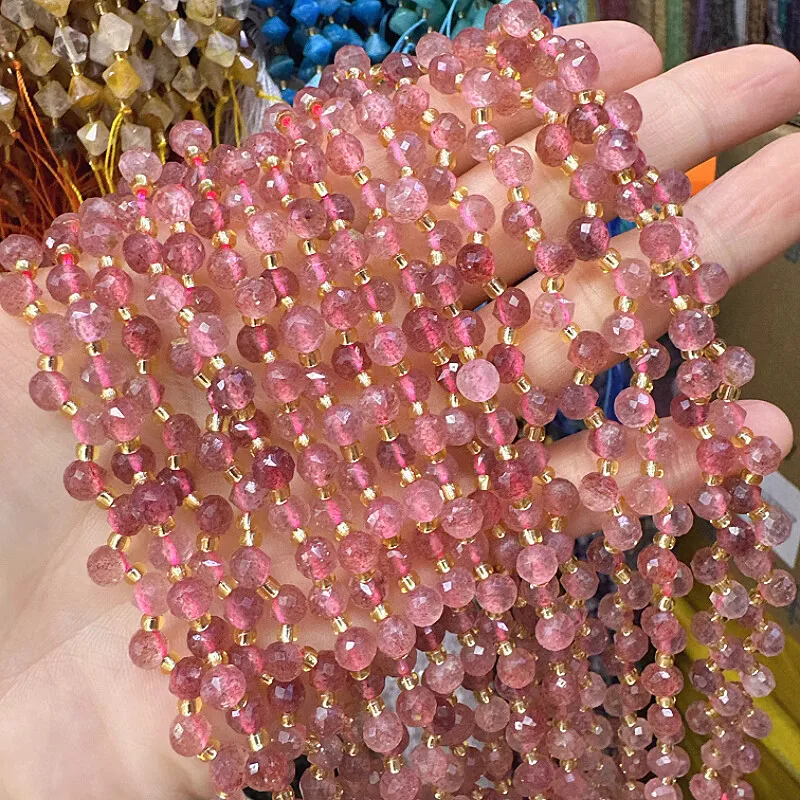 strawberry quartz faceted 5-6mm Wholesale for DIY jewelry necklace 38cm LOOSE BEADS
strawberry quartz faceted 5-6mm Wholesale for DIY jewelry necklace 38cm LOOSE BEADS