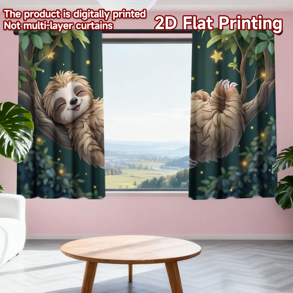 2D flat printing 2pcs Scene Curtains Sloth Sleeping on Branch Digital Printed Polyester Drapes Festive Curtains Perfect for
2D flat printing 2pcs Scene Curtains Sloth Sleeping on Branch Digital Printed Polyester Drapes Festive Curtains Perfect for
