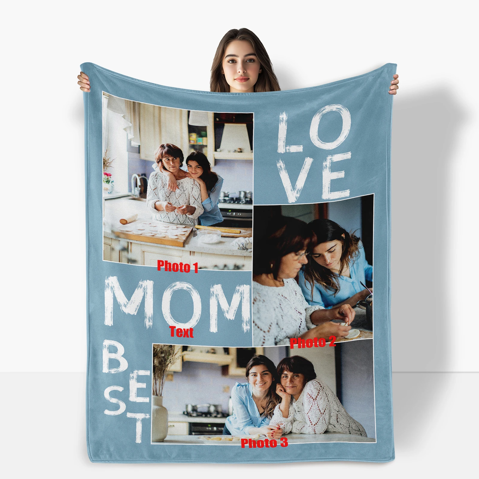 Custom Photo Text Best Personalized Keepsake Blanket For Mom Unique Gift For Mother Throw Blanket Creative Home Decor
Custom Photo Text Best Personalized Keepsake Blanket For Mom Unique Gift For Mother Throw Blanket Creative Home Decor