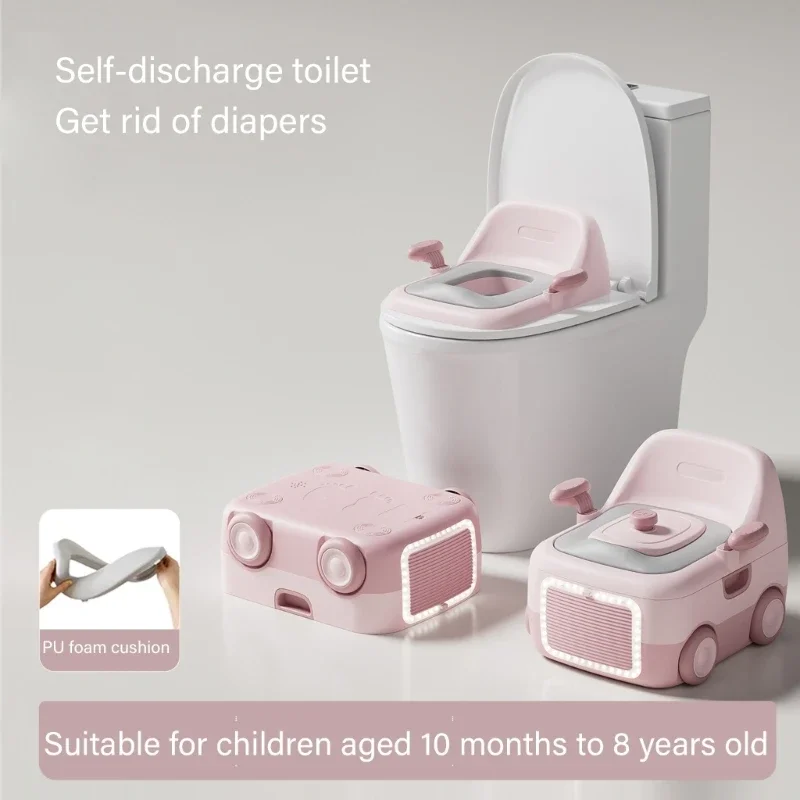Kids Travel Potty 3 in 1 Design Soft Cushion Night Light Safe Base Toilet Trainer for Boys Girls Training 15UB
Kids Travel Potty 3 in 1 Design Soft Cushion Night Light Safe Base Toilet Trainer for Boys Girls Training 15UB