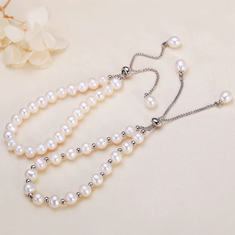 5-6mm Near Round White Freshwater Pearl Bracelet for Women 16cm 5cm Extend Chain Adjustable Female Pearl Bracelet Jewelry Gift
5-6mm Near Round White Freshwater Pearl Bracelet for Women 16cm 5cm Extend Chain Adjustable Female Pearl Bracelet Jewelry Gift