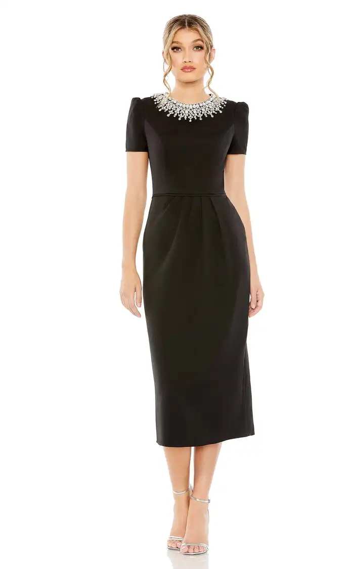 Customized Classic Jersey Rhinestone Pleat Straight Jewel Midi Dresses Bespoke Occasion Dresses Simple Casual Fashion Matching
Customized Classic Jersey Rhinestone Pleat Straight Jewel Midi Dresses Bespoke Occasion Dresses Simple Casual Fashion Matching