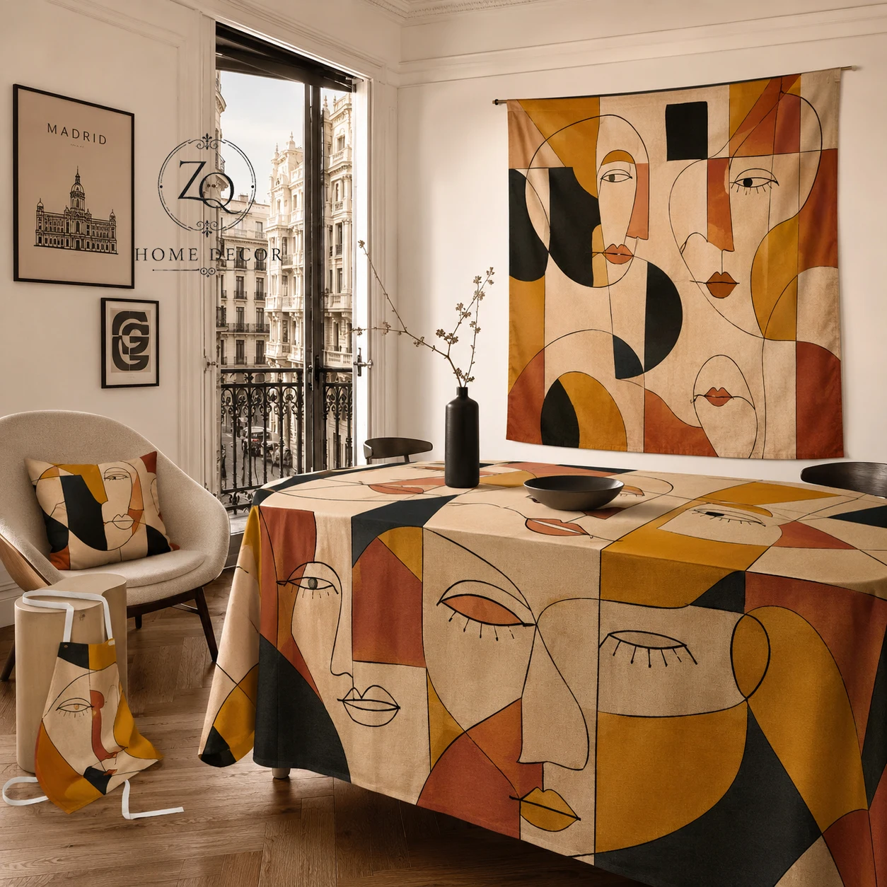 Tablecloth Abstract Art Faces Cubism Geometric 2D Flat Printed Tapestry Wall Cover Cushion Apron Decoration Modern Aesthetic
Tablecloth Abstract Art Faces Cubism Geometric 2D Flat Printed Tapestry Wall Cover Cushion Apron Decoration Modern Aesthetic