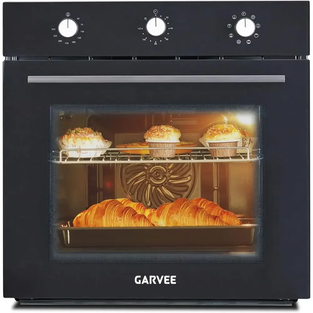 24 Inch Built-in Electric Wall Oven, Single Convection Oven 2.5 Cu.Ft with 8 Cooking Functions, 3000W Power, Mechanical Knob Con
24 Inch Built-in Electric Wall Oven, Single Convection Oven 2.5 Cu.Ft with 8 Cooking Functions, 3000W Power, Mechanical Knob Con