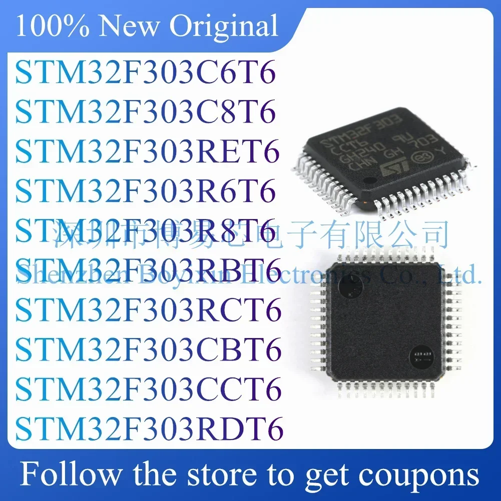 STM32F303C6T6 STM32F303C8T6 STM32F303RET6 STM32F303R6T6 STM32F303R8T6 STM32F303RBT6 STM32F303RCT6 STM32F303CBT6 STM32F303CCT6
STM32F303C6T6 STM32F303C8T6 STM32F303RET6 STM32F303R6T6 STM32F303R8T6 STM32F303RBT6 STM32F303RCT6 STM32F303CBT6 STM32F303CCT6