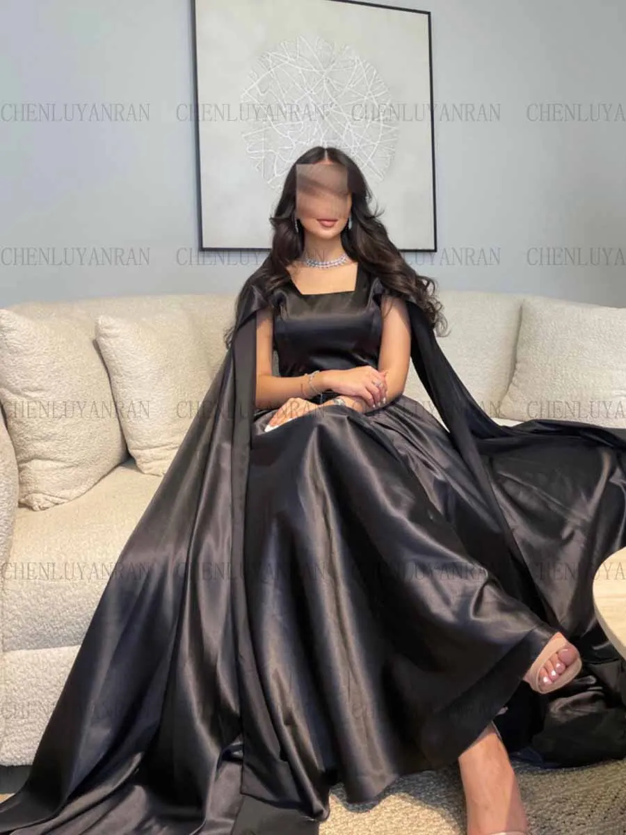 Elegant Satin Formal Occasion Dresses 2023 Full Sleeves Simple Sexy Party Dress A-line Long Simple Evening Gowns فساتين السهرة
Elegant Satin Formal Occasion Dresses 2023 Full Sleeves Simple Sexy Party Dress A-line Long Simple Evening Gowns فساتين السهرة