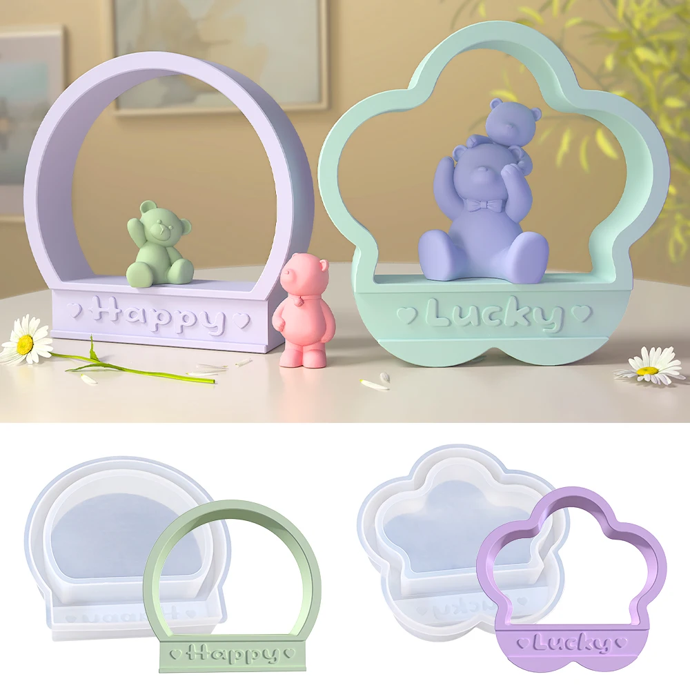 SZ099 DIY "Happy" Letter Gypsum Ornament SIlicone Mold Casting “Lucky” Wall Decoration Resin Molds
SZ099 DIY "Happy" Letter Gypsum Ornament SIlicone Mold Casting “Lucky” Wall Decoration Resin Molds